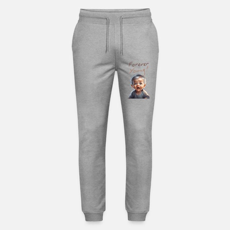 für immer jung - Stanley/Stella Unisex Bio Jogginghose Mover  - Grau meliert