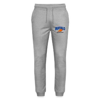 Buffalo Wing Football Shirt – Lustiges Fan Design - Stanley/Stella Unisex Bio Jogginghose Mover  - Grau meliert - Vorne - Marisol (170cm) & Nik (191cm)