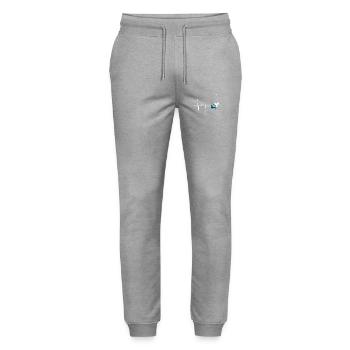 Diving Heartbeat - Logo de plongée sous-marine cool - Pantalon de jogging bio MOVER Stanley/Stella unisexe - gris chiné - Devant - Marisol (170cm) & Nik (191cm)