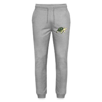 Turtle Turtles - Stanley/Stella Mover Unisex Organic Jogging Trousers - heather grey - Front - Marisol (170cm) & Nik (191cm)