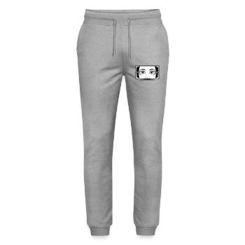 STOP WATCHING TV - geek & scifi - Stanley/Stella Mover Unisex Organic Jogging Trousers - heather grey - Front - Marisol (170cm) & Nik (191cm)