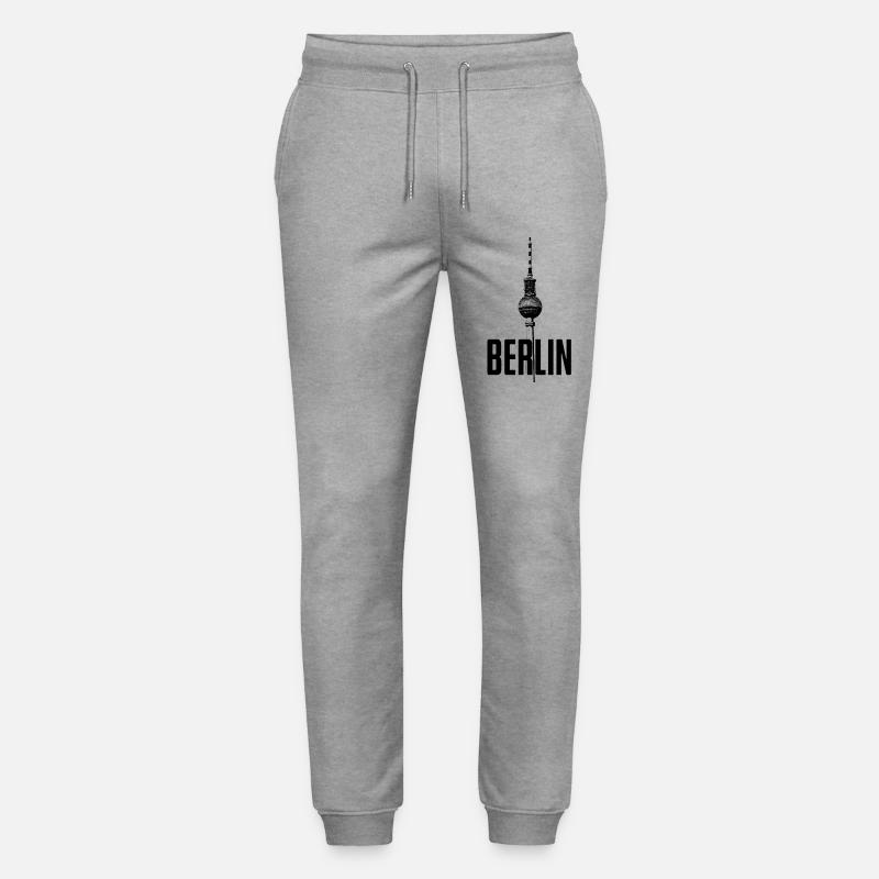 Fernsehturm Berlin - Stanley/Stella Unisex Bio Jogginghose Mover  - Grau meliert