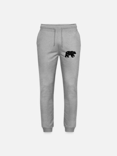 galaxy - Stanley/Stella Mover Unisex Organic Jogging Trousers - heather grey