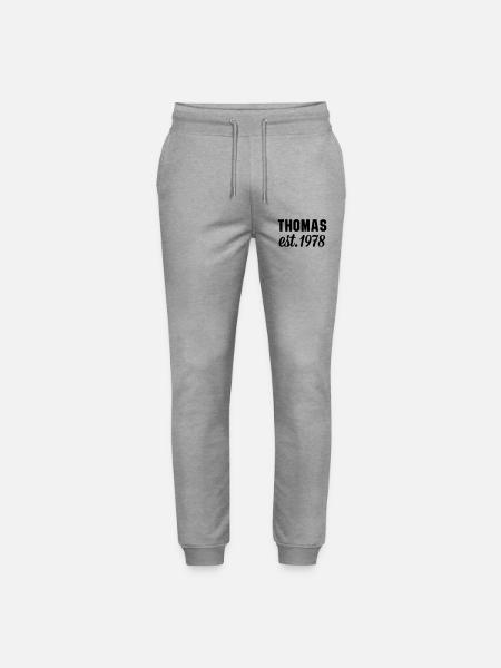 Thomas est 1978 - Stanley/Stella Unisex Bio Jogginghose Mover - Grau meliert