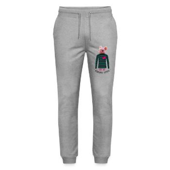 Liebe Leben Axolotl Style - Stanley/Stella Unisex Bio Jogginghose Mover  - Grau meliert - Vorne - Marisol (170cm) & Nik (191cm)