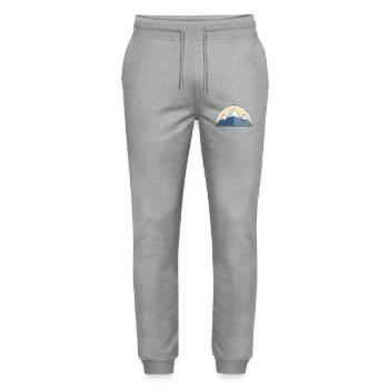 Gebirge - Stanley/Stella Unisex Bio Jogginghose Mover  - Grau meliert - Vorne - Marisol (170cm) & Nik (191cm)