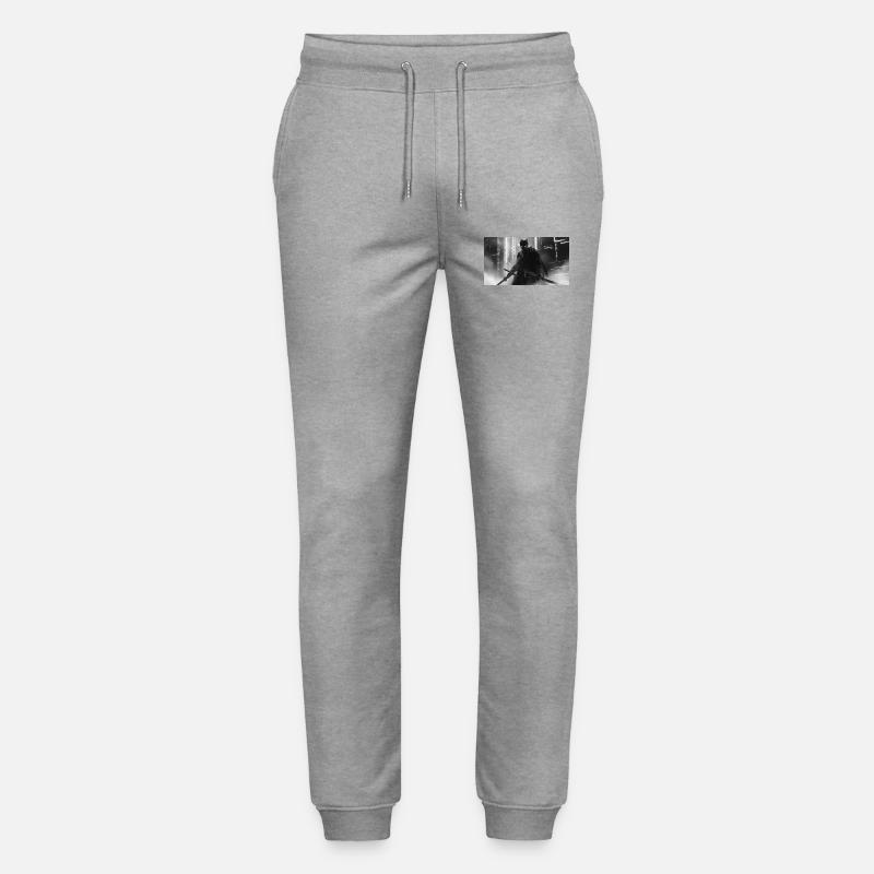 Urbaner Samurai im schwarzen Schatten - Stanley/Stella Unisex Bio Jogginghose Mover  - Grau meliert