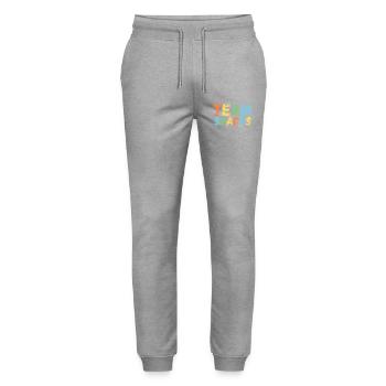 Collations d’équipe - Pantalon de jogging bio MOVER Stanley/Stella unisexe - gris chiné - Devant - Marisol (170cm) & Nik (191cm)