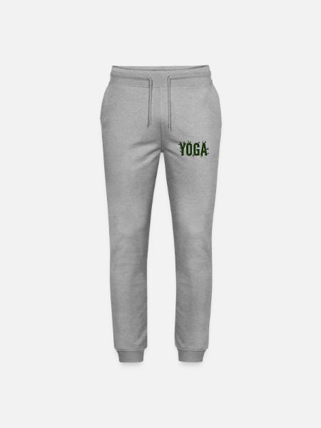 Yoga Vert Feuillage Texturé - Pantalon de jogging bio MOVER Stanley/Stella unisexe - gris chiné