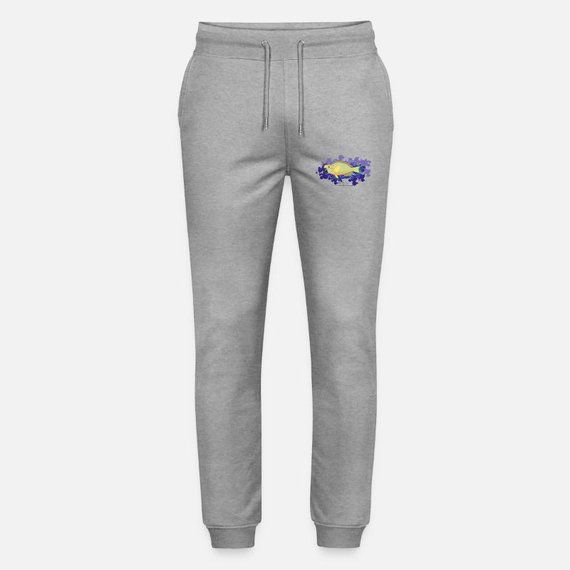 Papageienfisch / Hybride - Stanley/Stella Unisex Bio Jogginghose Mover  - Grau meliert