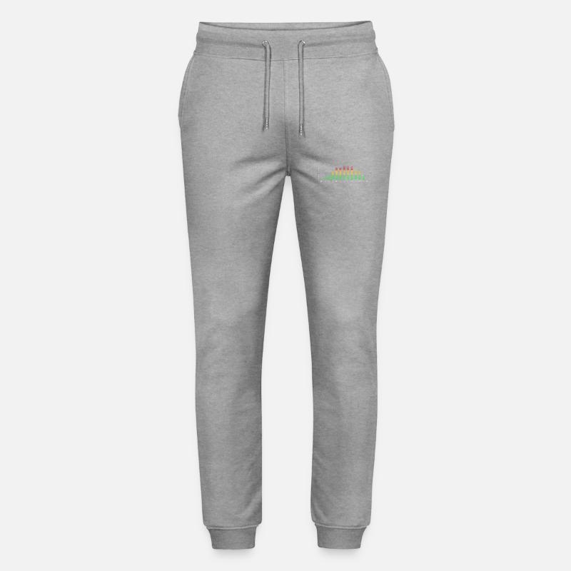 Rainbow Equalizer Pulse - Stanley/Stella Unisex Bio Jogginghose Mover  - Grau meliert