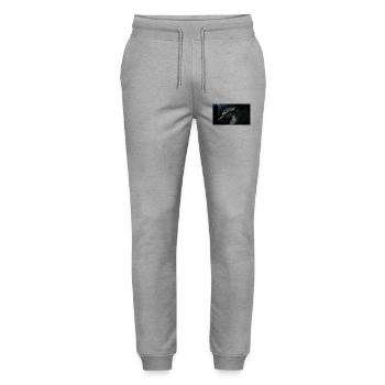  Cobra Schlange mit Zigarette - Stanley/Stella Unisex Bio Jogginghose Mover  - Grau meliert - Vorne - Marisol (170cm) & Nik (191cm)