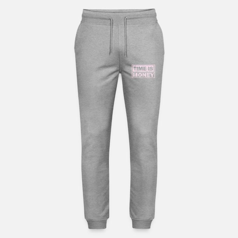 Zeit ist Geld-Grafiken - Stanley/Stella Unisex Bio Jogginghose Mover  - Grau meliert