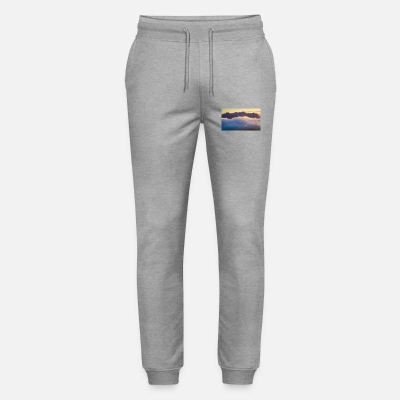 Kaisergebirge über Nebelmeer - Stanley/Stella Unisex Bio Jogginghose Mover - Grau meliert