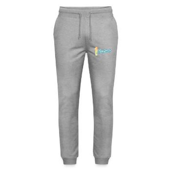 Palm Beach : Le meilleur de tout - Pantalon de jogging bio MOVER Stanley/Stella unisexe - gris chiné - Devant - Marisol (170cm) & Nik (191cm)