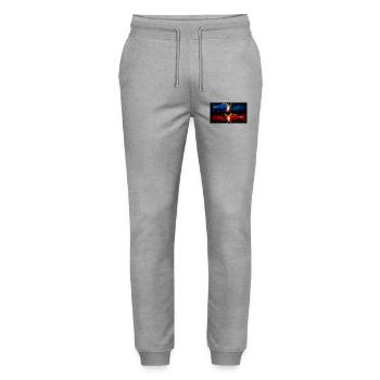  NA UDAR-ON STRIKE - Stanley/Stella Mover Unisex Organic Jogging Trousers - heather grey - Front - Marisol (170cm) & Nik (191cm)