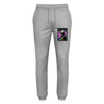 IMG 1638 - Stanley/Stella Unisex Bio Jogginghose Mover  - Grau meliert - Vorne - Marisol (170cm) & Nik (191cm)