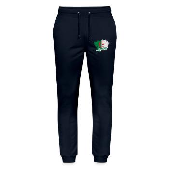 One, two, three, viva l'Algérie - Pantalon de jogging bio MOVER Stanley/Stella unisexe - marine - Devant - Marisol (170cm) & Nik (191cm)