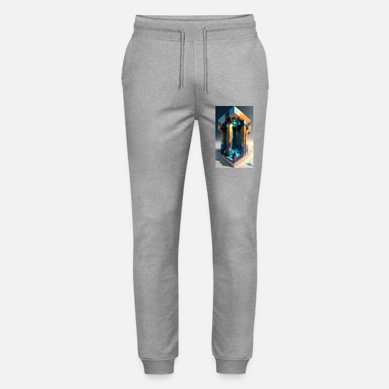Verpixelte Träume - Stanley/Stella Unisex Bio Jogginghose Mover  - Grau meliert