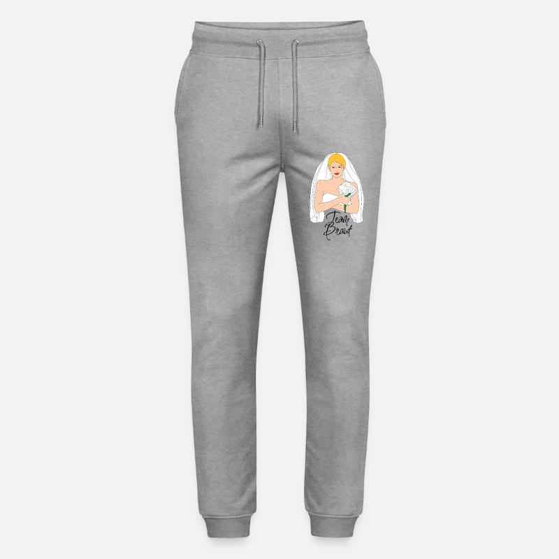 team braut blond 2 - Stanley/Stella Unisex Bio Jogginghose Mover  - Grau meliert