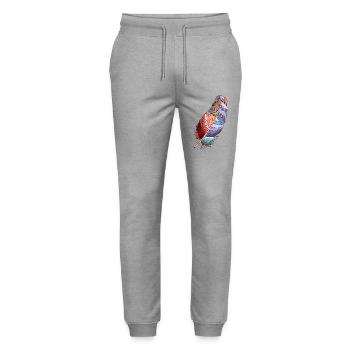 Feather - Stanley/Stella Mover Unisex Organic Jogging Trousers - heather grey - Front - Marisol (170cm) & Nik (191cm)