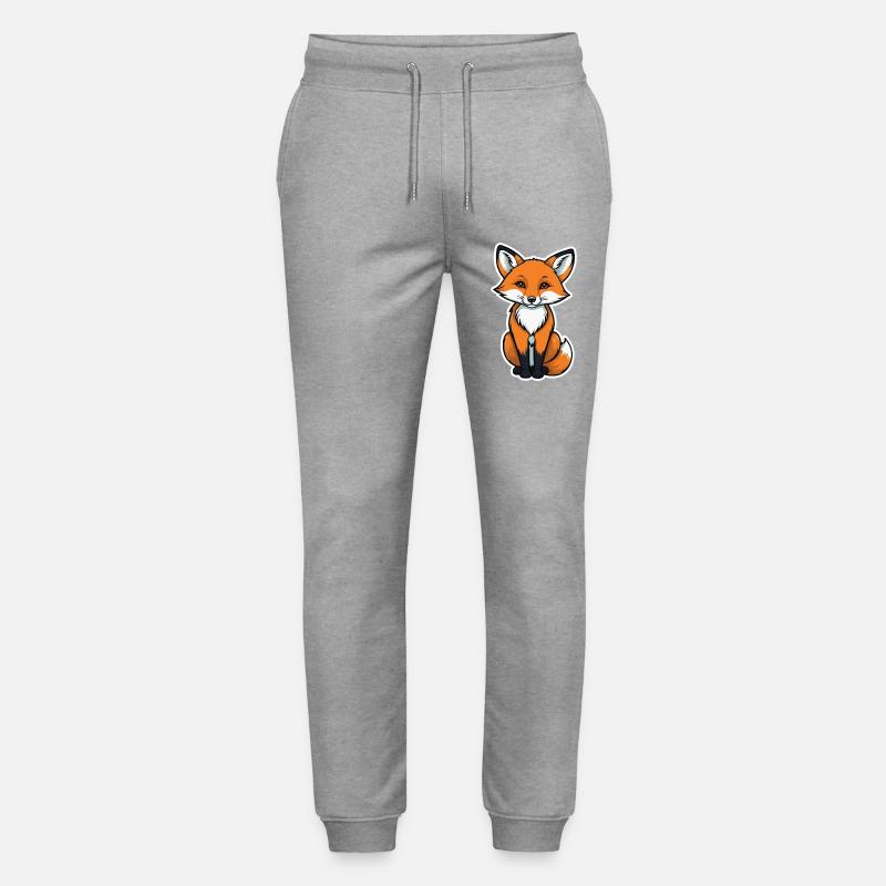 Fuchs Illustration - Stanley/Stella Unisex Bio Jogginghose Mover  - Grau meliert