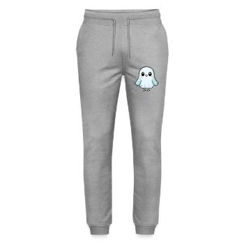 Taube Vogel Halloween Comic Geist - Stanley/Stella Unisex Bio Jogginghose Mover  - Grau meliert - Vorne - Marisol (170cm) & Nik (191cm)
