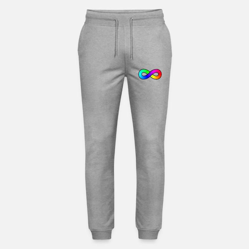 Autismus Regenbogen Unendlichkeit - Stanley/Stella Unisex Bio Jogginghose Mover  - Grau meliert