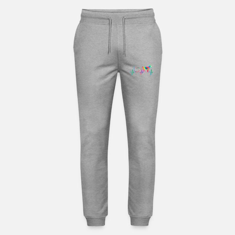 Regenbogenherzziege - Stanley/Stella Unisex Bio Jogginghose Mover  - Grau meliert