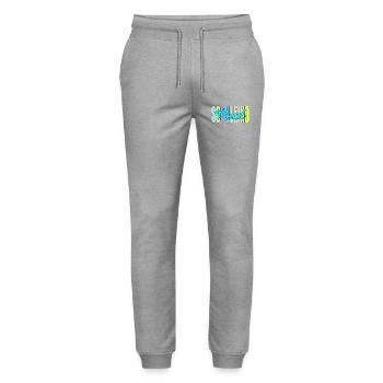 EINSCHULUNG SCHULKIND JUNGENNAME PAUL - Stanley/Stella Unisex Bio Jogginghose Mover  - Grau meliert - Vorne - Marisol (170cm) & Nik (191cm)