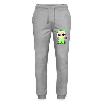 Kleines Einhorn - Stanley/Stella Unisex Bio Jogginghose Mover  - Grau meliert - Vorne - Marisol (170cm) & Nik (191cm)