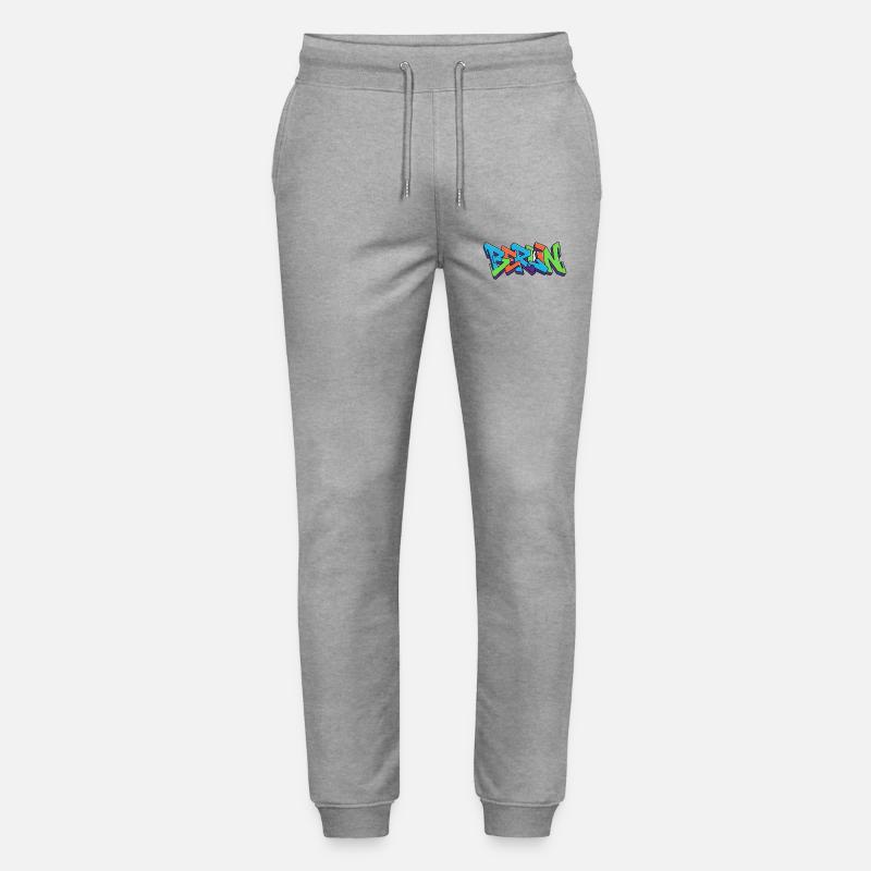 Berliner Straßen Graffiti Farbexplosion - Stanley/Stella Unisex Bio Jogginghose Mover  - Grau meliert