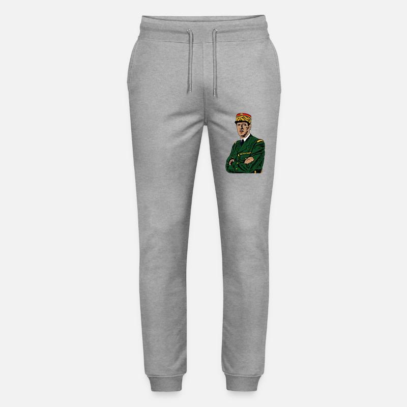 Charles de Gaulle - Stanley/Stella Unisex Bio Jogginghose Mover  - Grau meliert