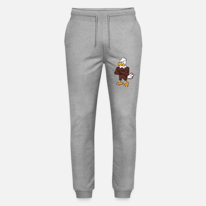 Wütender Adler Charakter - Stanley/Stella Unisex Bio Jogginghose Mover  - Grau meliert