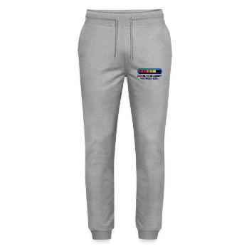 Eskalatie Nerd Shirt – Grappig Geek Design NL - Stanley/Stella Unisex Bio Jogginghose Mover  - Grau meliert - Vorne - Marisol (170cm) & Nik (191cm)