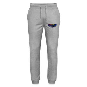 Eskalations Shirt – Geek Humor Français - Stanley/Stella Unisex Bio Jogginghose Mover  - Grau meliert - Vorne - Marisol (170cm) & Nik (191cm)