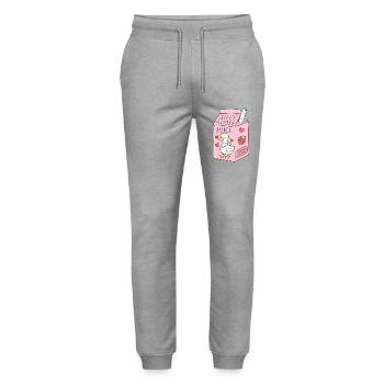 dumme gänse saft süße gans getränk - Stanley/Stella Unisex Bio Jogginghose Mover  - Grau meliert - Vorne - Marisol (170cm) & Nik (191cm)