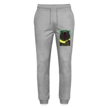 Ours Grizzly Ours brun Prédateur Forêt faunique 2 - Pantalon de jogging bio MOVER Stanley/Stella unisexe - gris chiné - Devant - Marisol (170cm) & Nik (191cm)