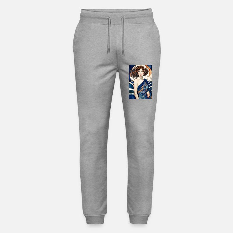 Art Déco 3 - Stanley/Stella Unisex Bio Jogginghose Mover  - Grau meliert