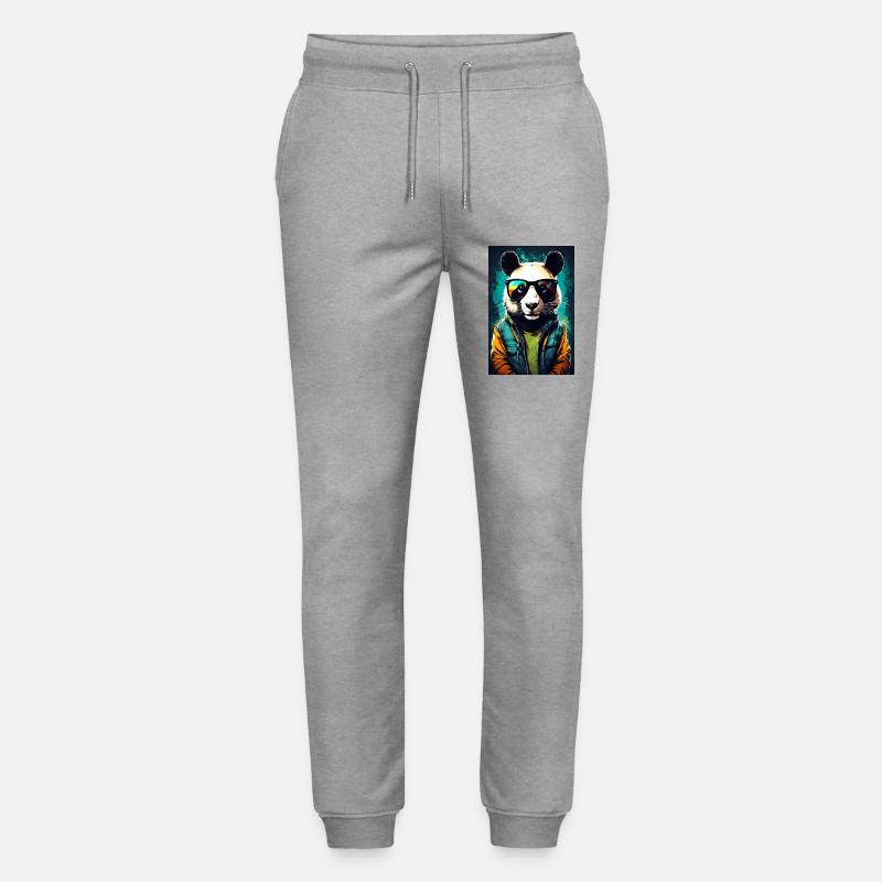 Panda Panda Géant - Pantalon de jogging bio MOVER Stanley/Stella unisexe - gris chiné