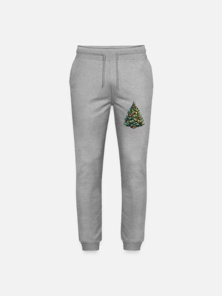 Weihnachtsbaum - Christbaum dekoriert - Stanley/Stella Unisex Bio Jogginghose Mover - Grau meliert