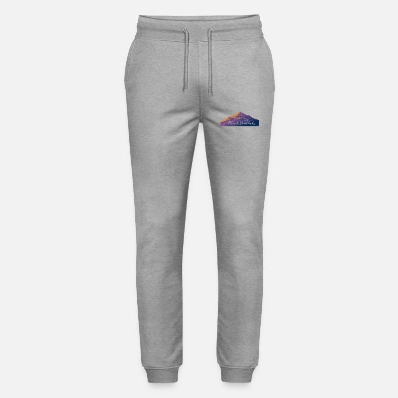 Lebendige Berglandschaft Illustration - Stanley/Stella Unisex Bio Jogginghose Mover  - Grau meliert