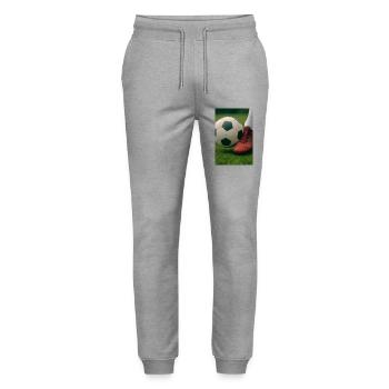 Sport - Fußball - Stanley/Stella Unisex Bio Jogginghose Mover  - Grau meliert - Vorne - Marisol (170cm) & Nik (191cm)