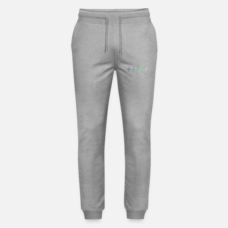 Bogenschießen Bogenschießen Herzschlag - Stanley/Stella Unisex Bio Jogginghose Mover  - Grau meliert