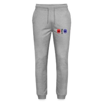 Casque taekwondo - Pantalon de jogging bio MOVER Stanley/Stella unisexe - gris chiné - Devant - Marisol (170cm) & Nik (191cm)