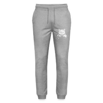 Wolf Boxen Kämpfer MMA - Stanley/Stella Unisex Bio Jogginghose Mover  - Grau meliert - Vorne - Marisol (170cm) & Nik (191cm)