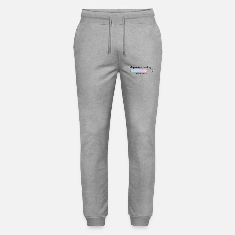 Dopamine Loading Gradient - Stanley/Stella Mover Unisex Organic Jogging Trousers - heather grey