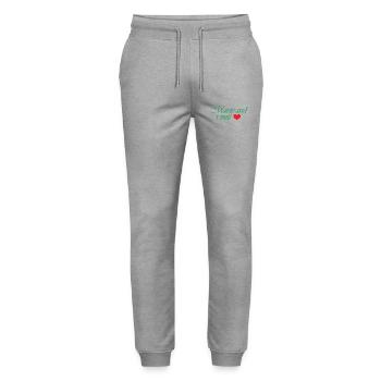 Marstrand in my heart - Stanley/Stella Mover Unisex Organic Jogging Trousers - heather grey - Front - Marisol (170cm) & Nik (191cm)