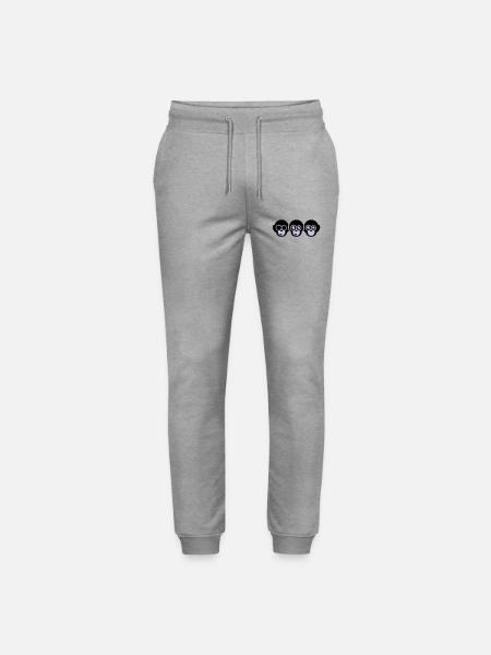 trois singes - Pantalon de jogging bio MOVER Stanley/Stella unisexe - gris chiné