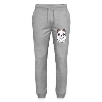 Dokoi der Hund - Stanley/Stella Unisex Bio Jogginghose Mover  - Grau meliert - Vorne - Marisol (170cm) & Nik (191cm)